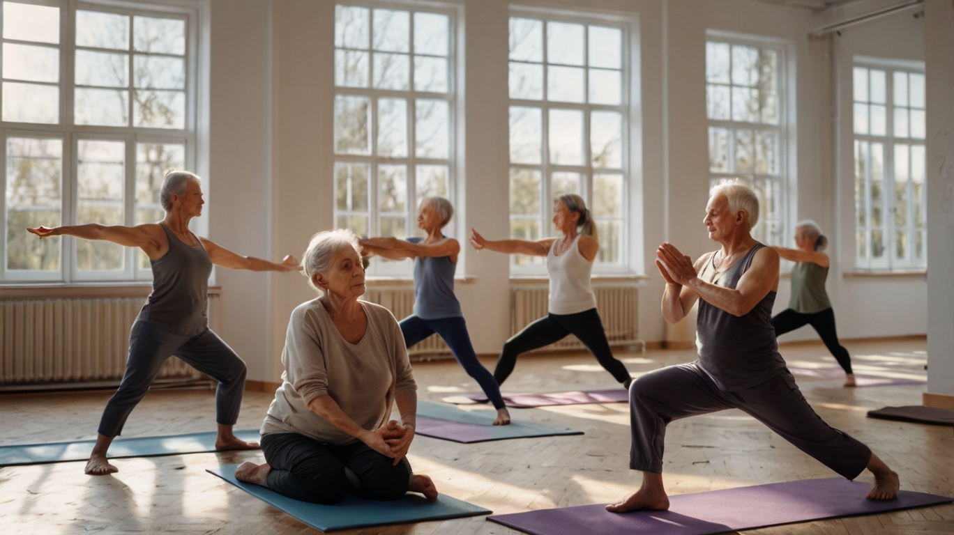 Заняття йогою в студії